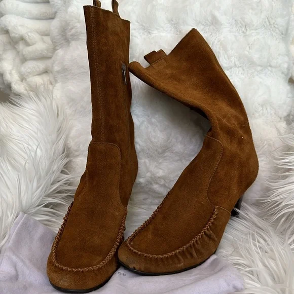 #1A NWOT Jimmy Choo Brown Ankle Boots OFFER FIRM - Picture 3 of 7